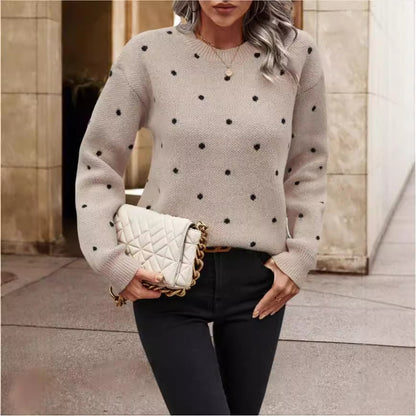 Pull-over Jacquard à Pois