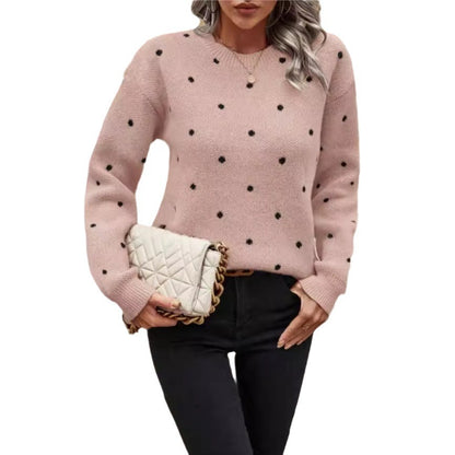 Pull-over Jacquard à Pois