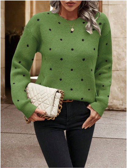 Pull-over Jacquard à Pois